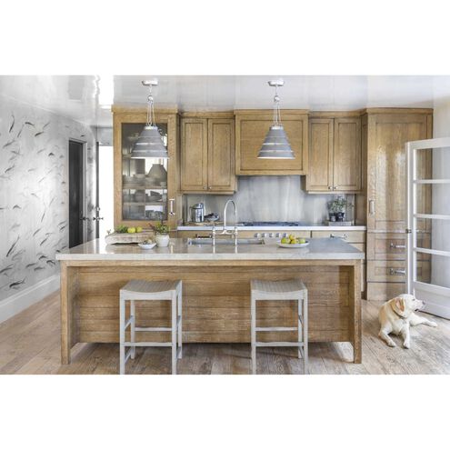 Point Dume™ Surfrider 3 Light 24.88 inch Galvanized Pendant Ceiling Light, Design Series